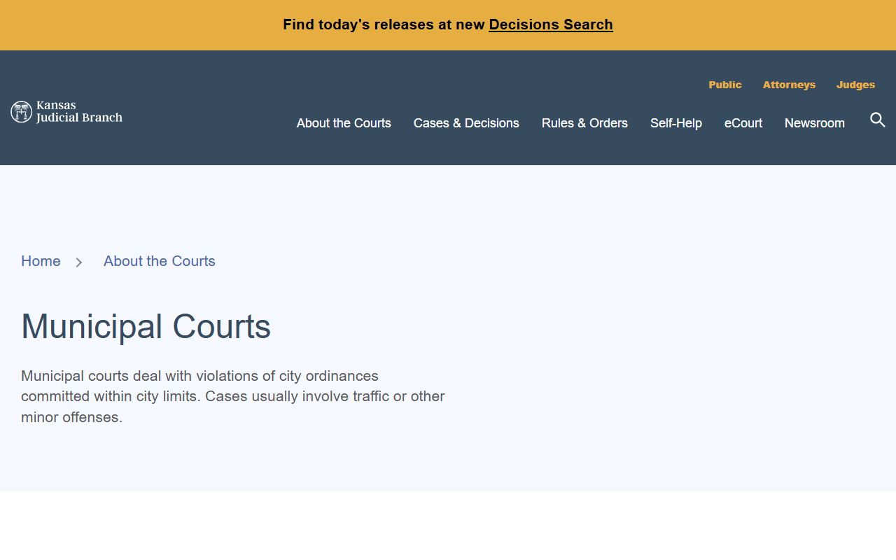 Republic County court records municipal court overview