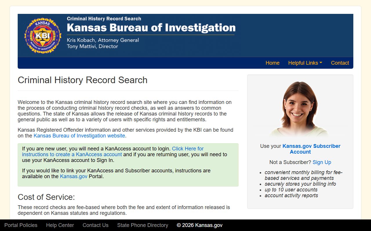 Republic County criminal court records Kansas criminal history search