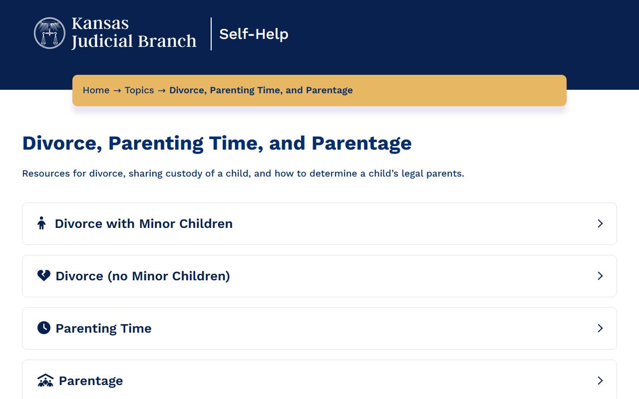 Republic County divorce records Kansas divorce self-help source