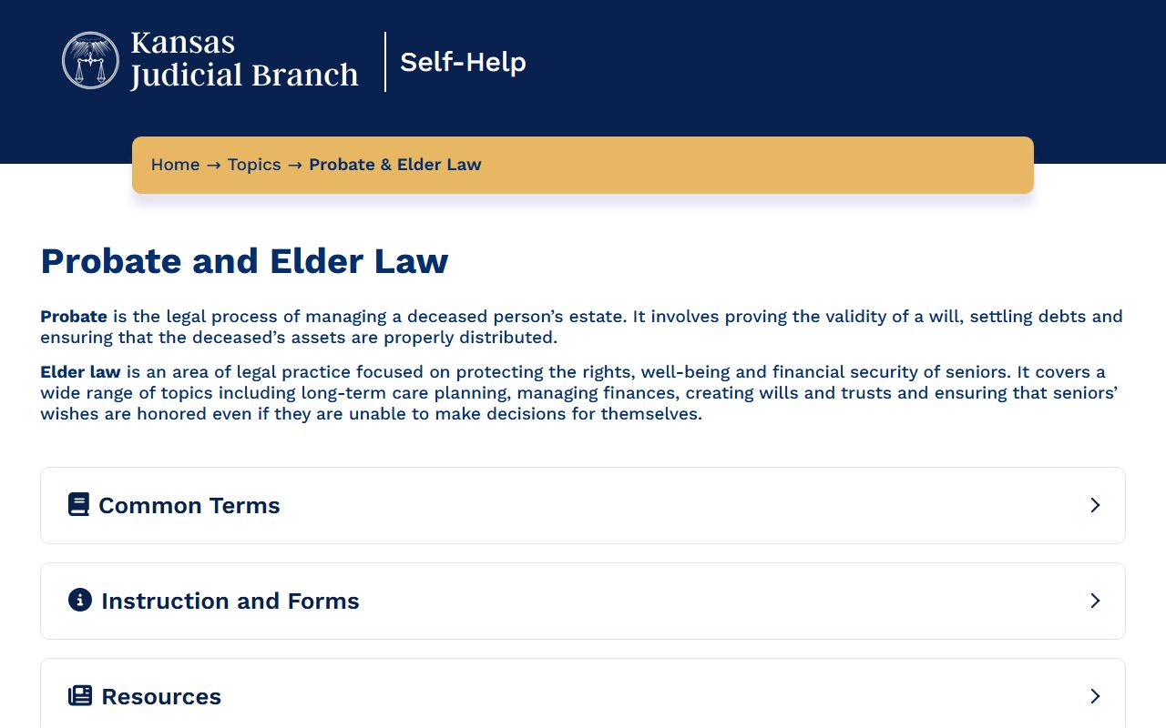 Republic County probate records Kansas probate and elder law source